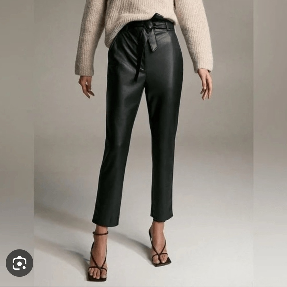 Aritzia - Babaton Black Leather Pant